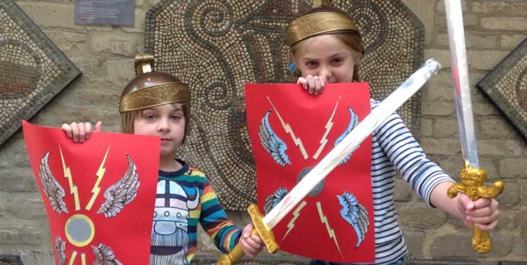 Make a Roman shield to take home at the Corinium Museum