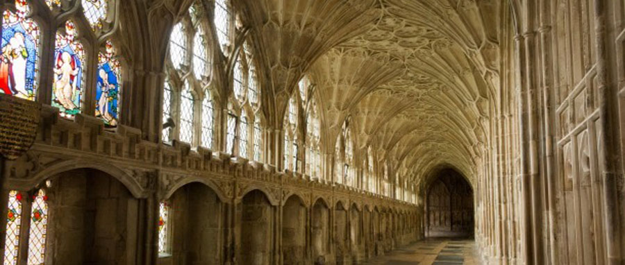 Gloucester Cathedral cloisters featured in the Harry Potter films