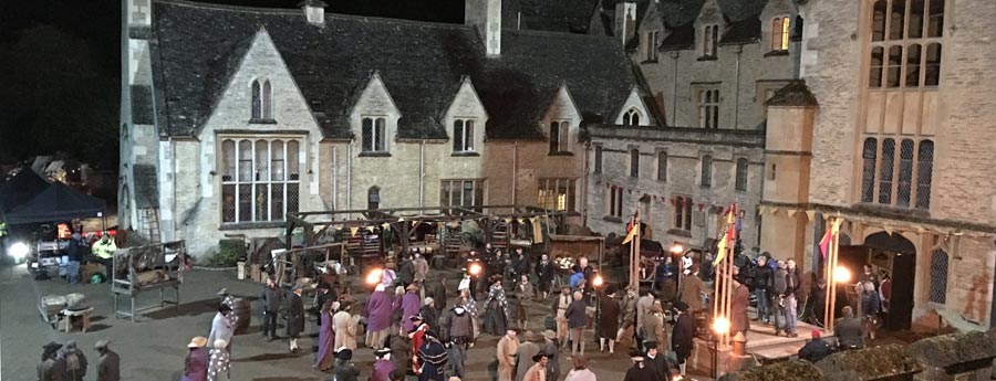 Filming Poldark at the Royal Agricultural University in Cirencester