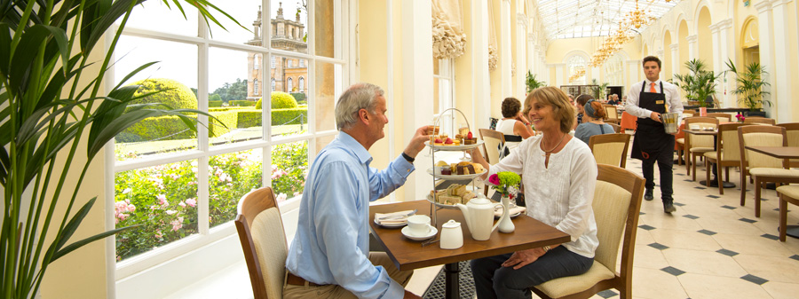 Afternoon tea in the Orangery at Blenheim Palace