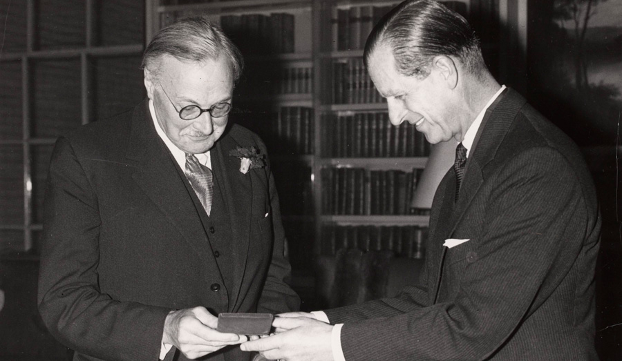 Gordon Russell with the Duke of Edinburgh