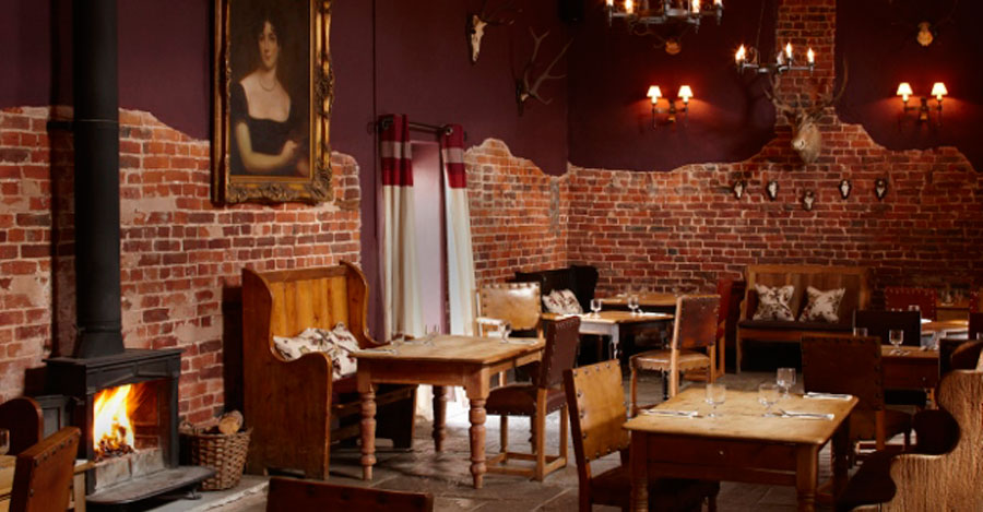 The dining room at the Gloucester Old Spot