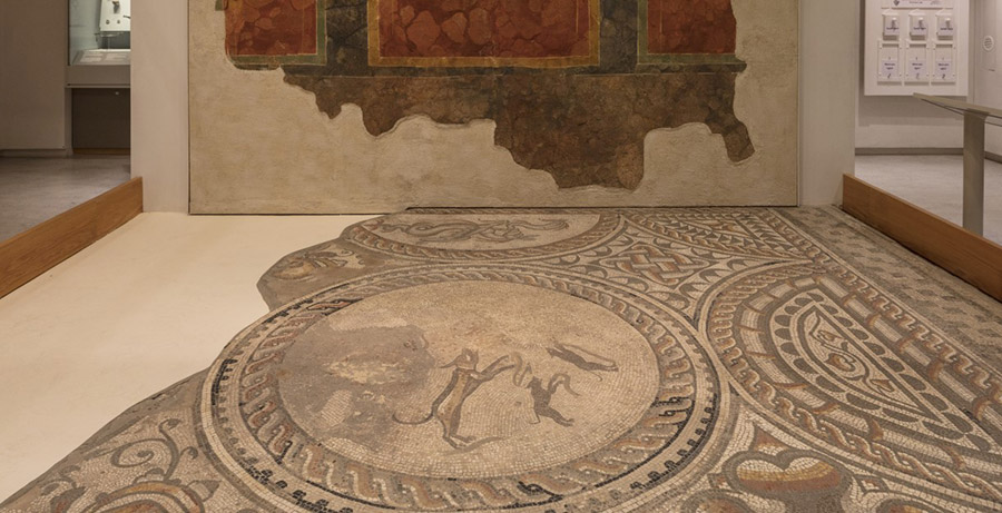 Roman mosaic at the Corinium Museum