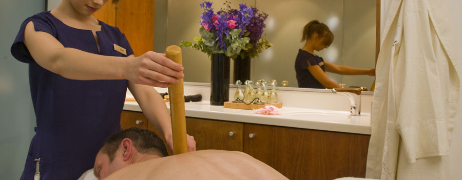 Bamboo stick massage at Thermae Bath Spa