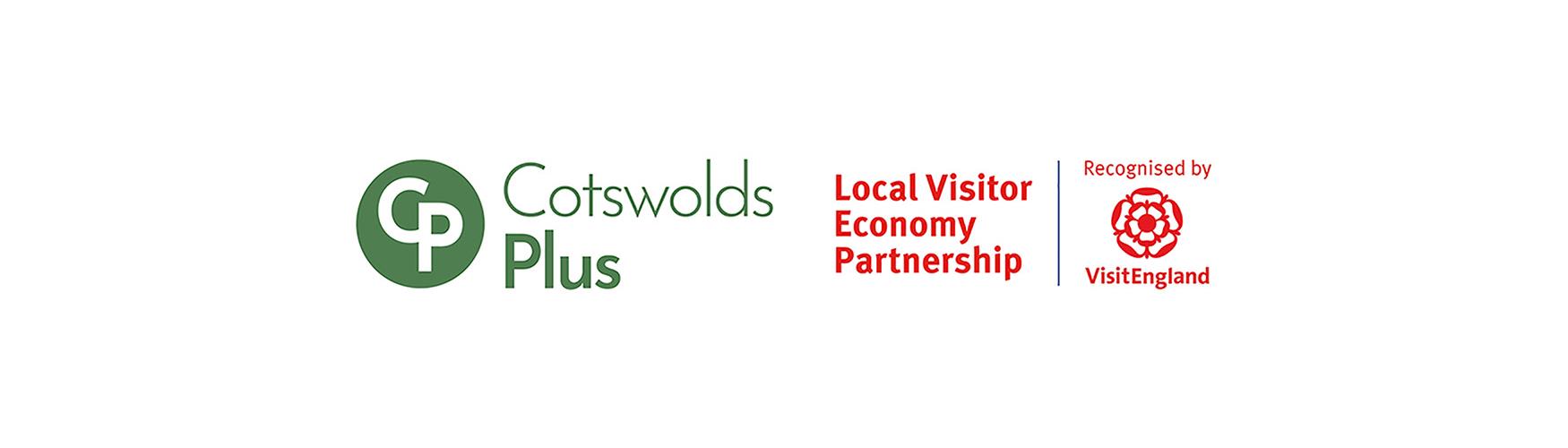 Cotswolds Plus and VisitEngland Local Visitor Economy Partnership logos