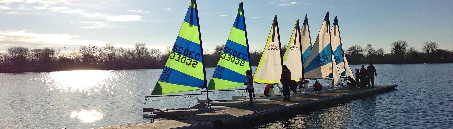 Sailing at Cotswold Water Park
