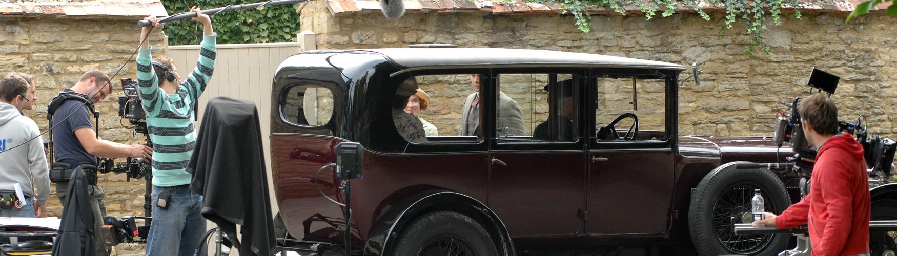 Filming Downton Abbey in Bampton (photo credit James Wildman)