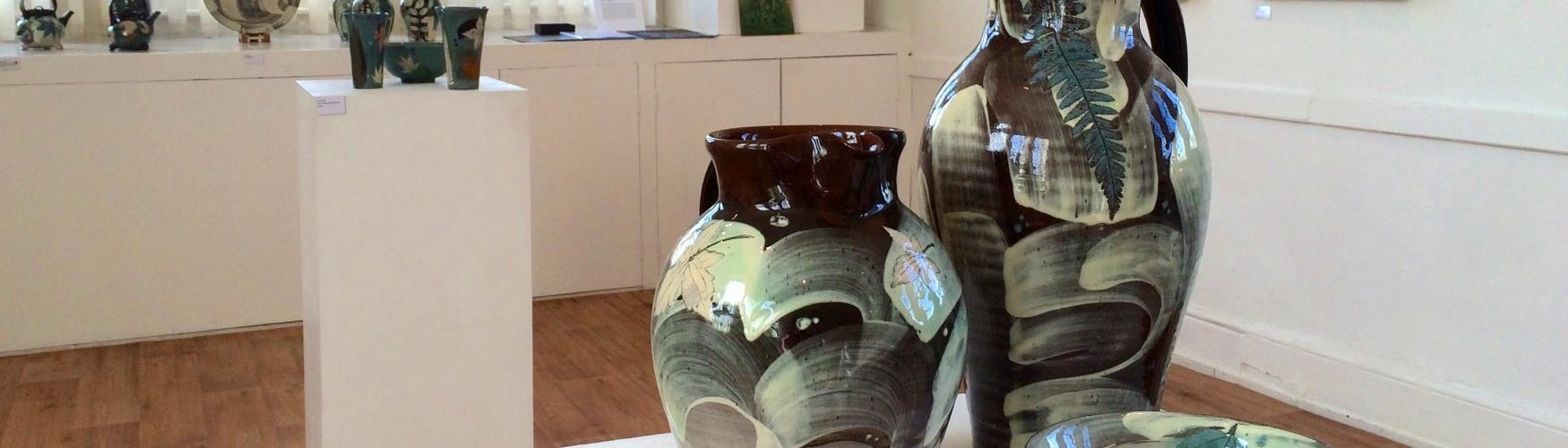 Pottery at West Ox Arts gallery in Bampton