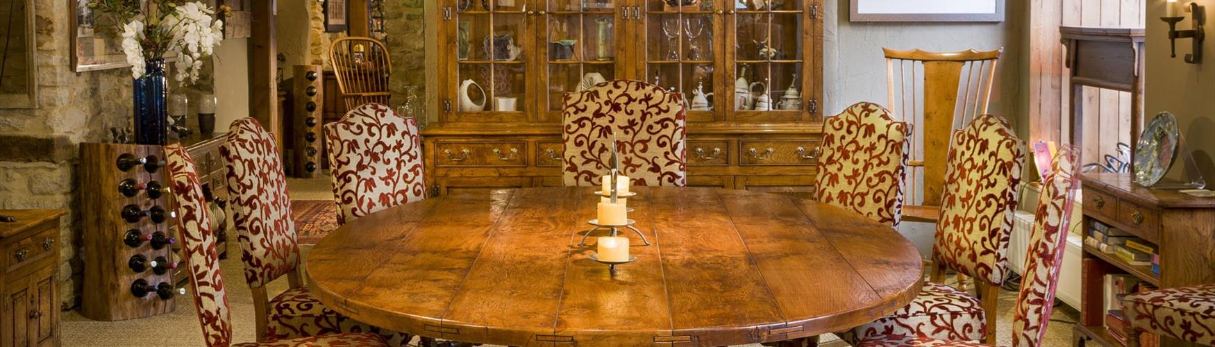 Art and antiques in the Cotswolds - Real Wood Furniture Company dining table