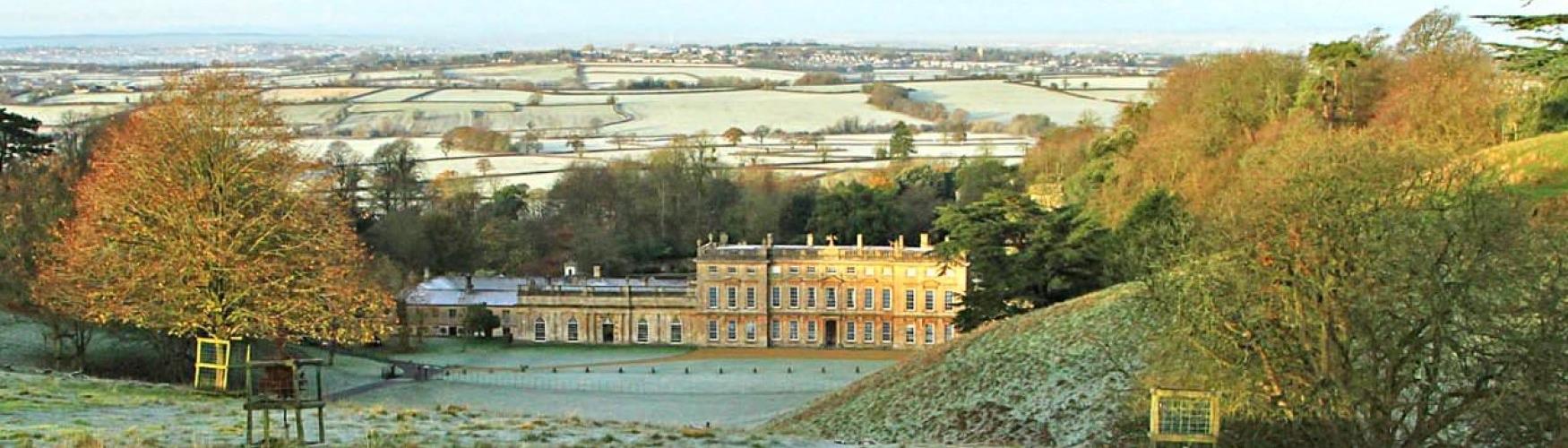 Dyrham Park in the frost